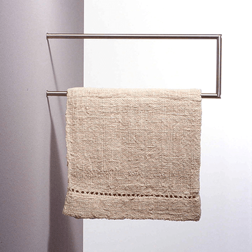 Minimal Vertical Towel Rail by Boffi