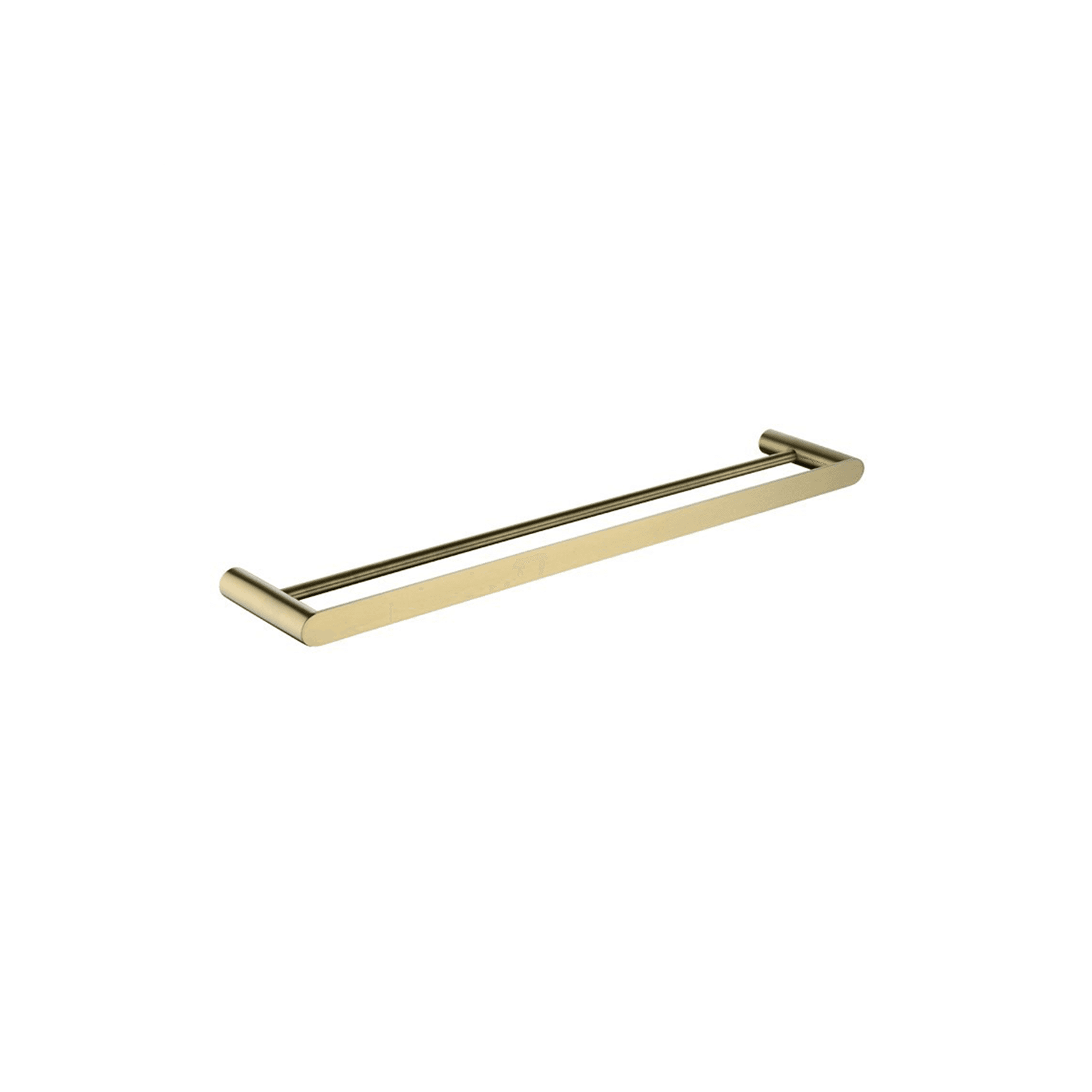 Rushy Double Towel Rail 600mm Brushed Brass