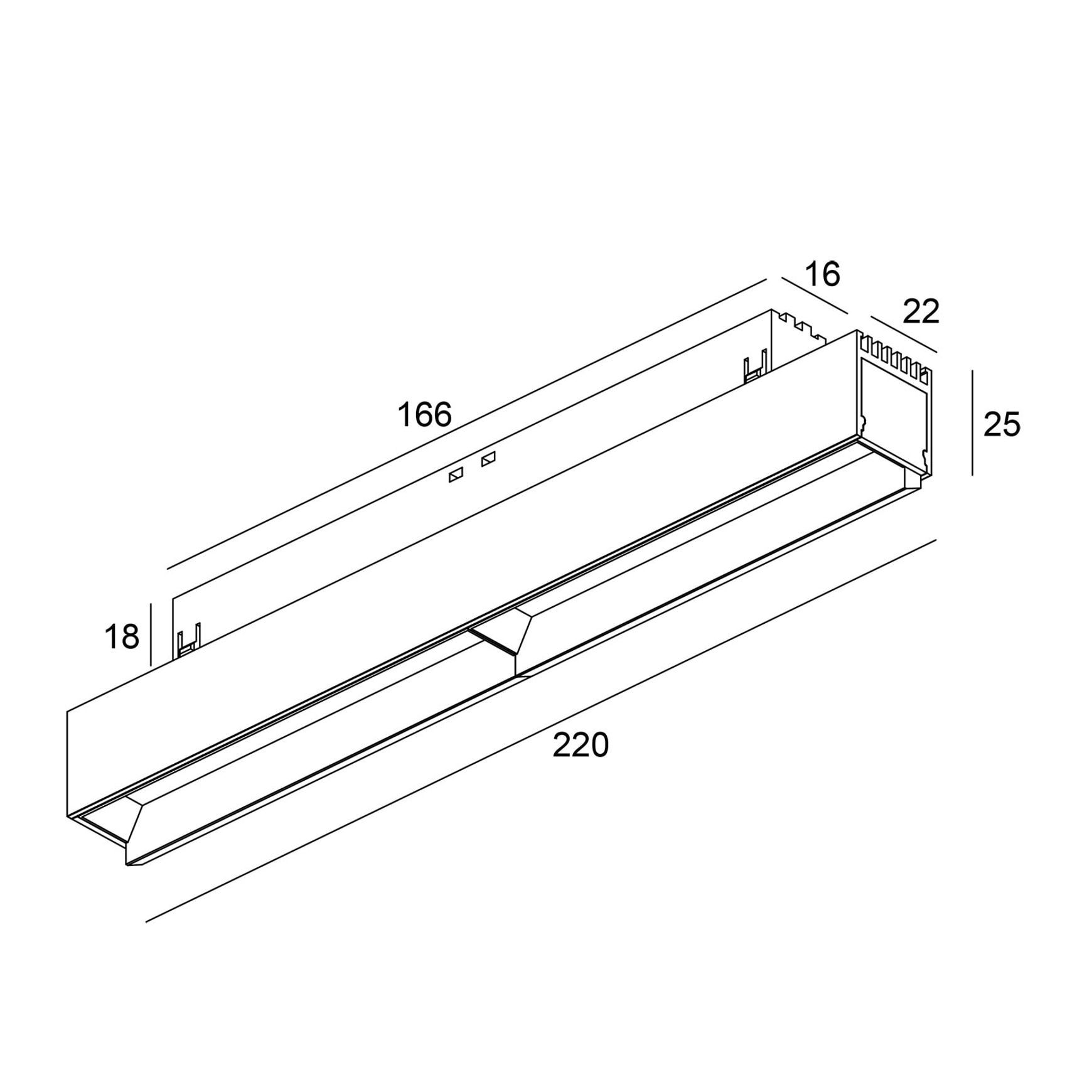 48VDC 15W Linear Wallwasher SLTR0207