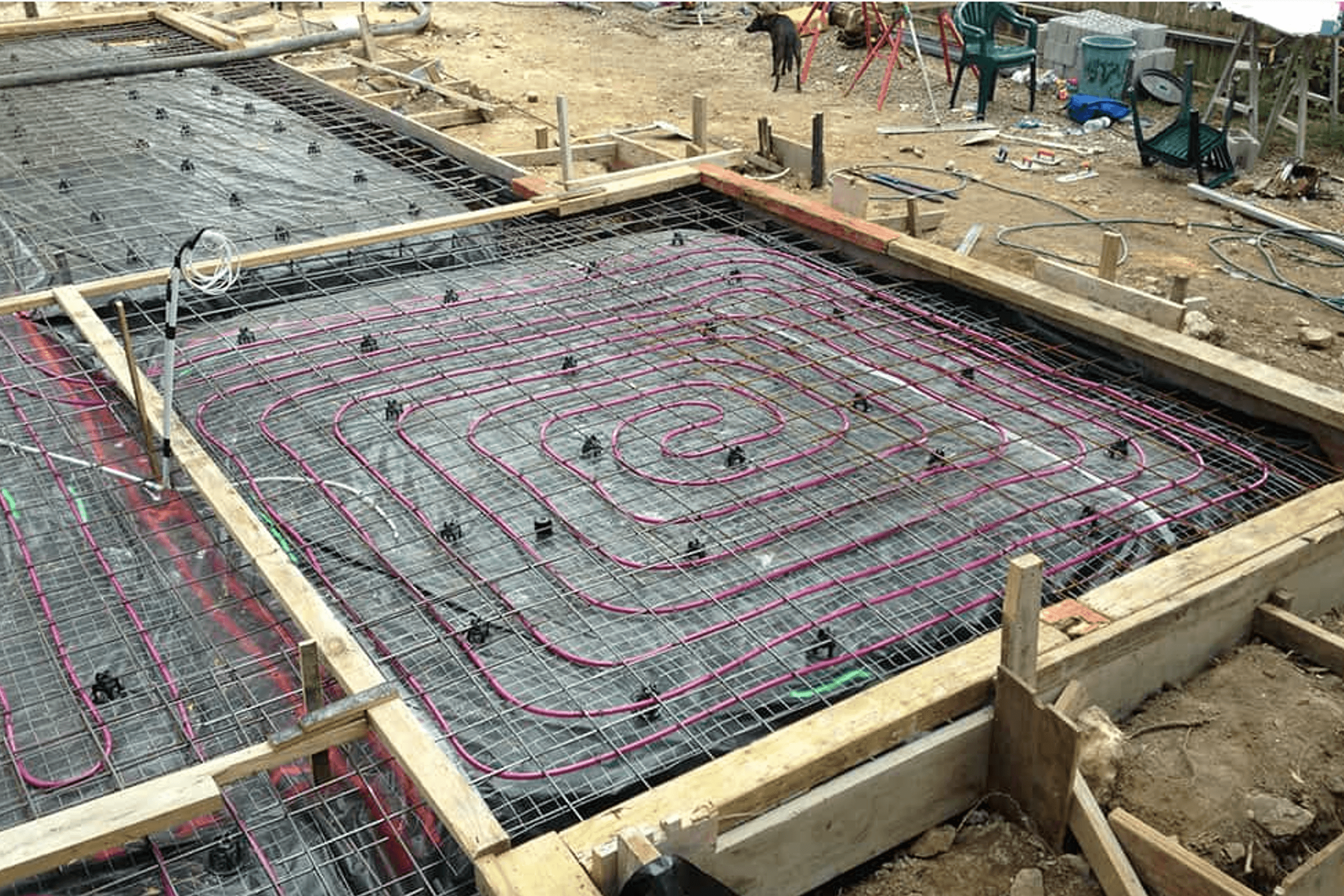 Slab Hydronic Floor Heating