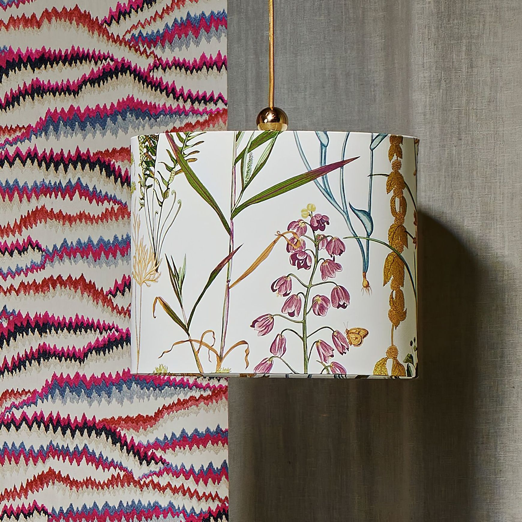 Fabric Shade 35cm Pendant Light
