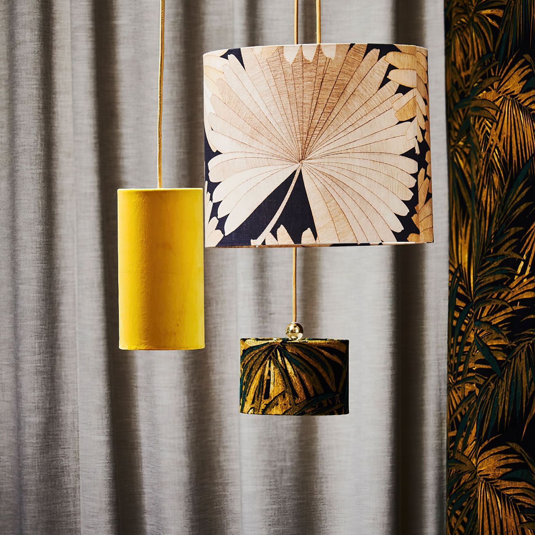 Fabric Shade 35cm Pendant Light