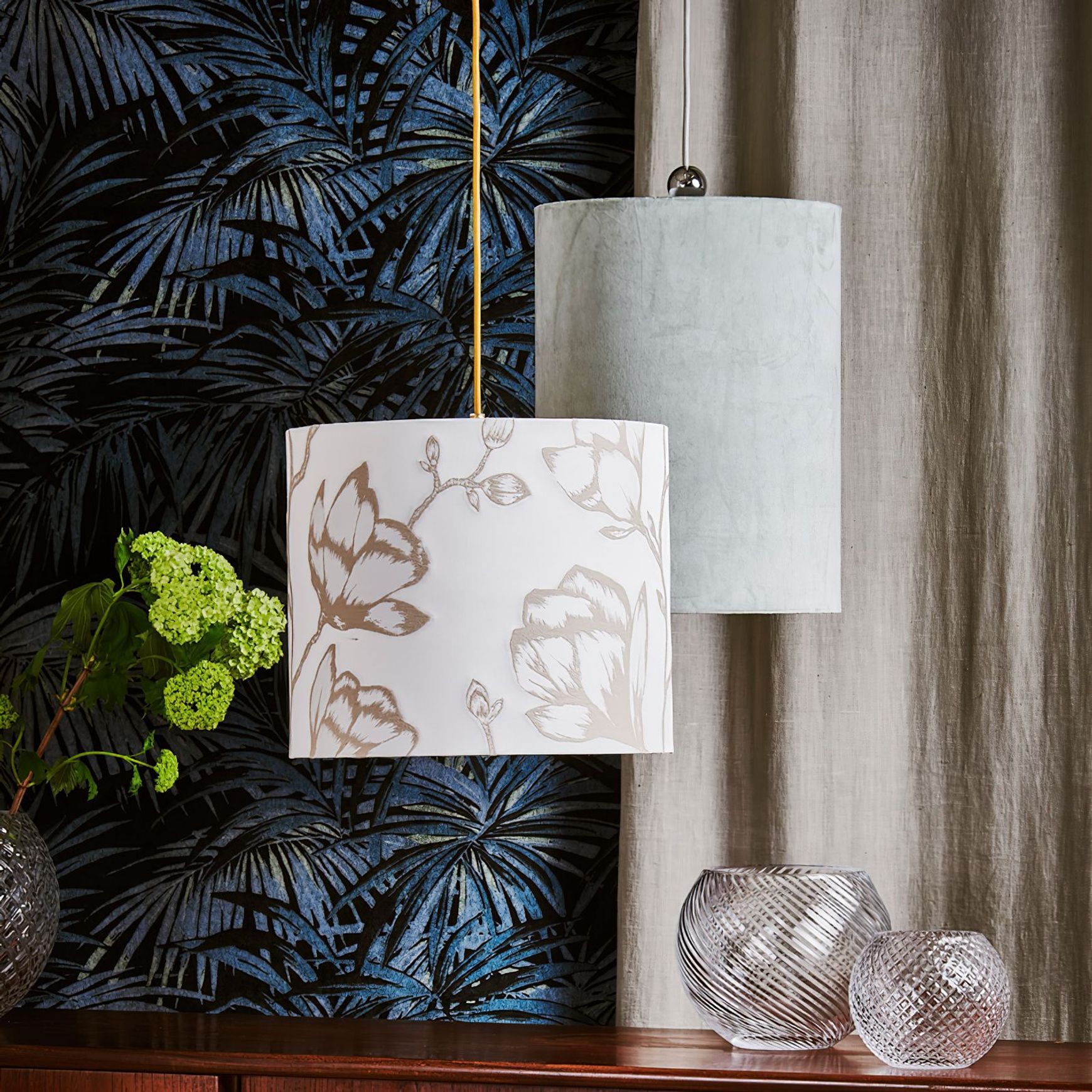 Fabric Shade 35cm Pendant Light