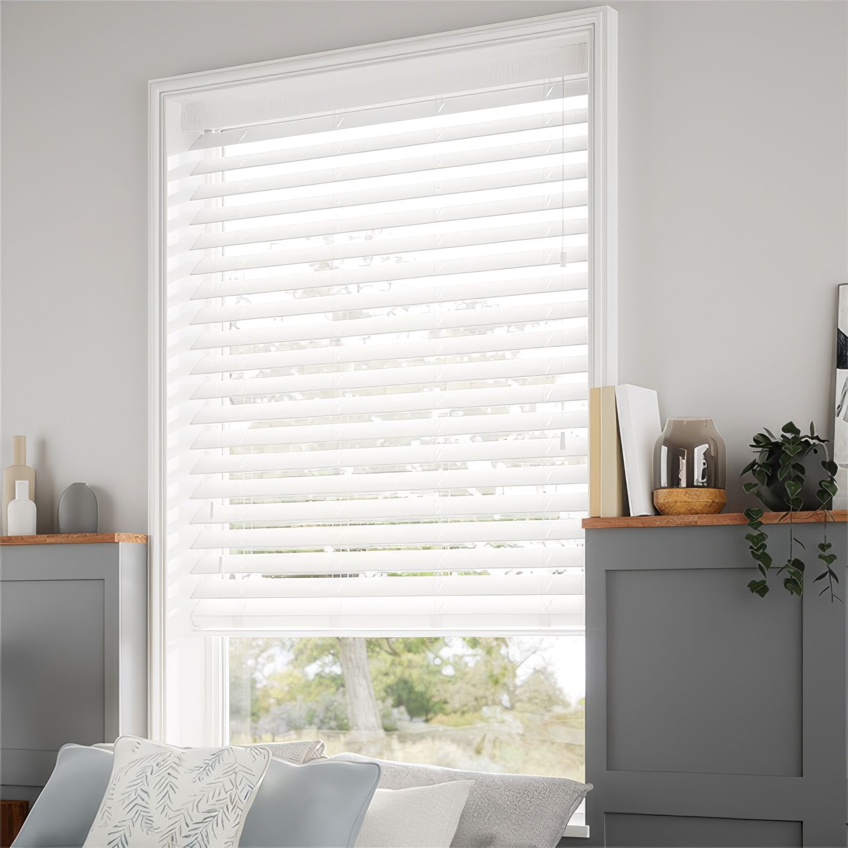 Express Pure White Wooden 63mm | Venetian Blinds