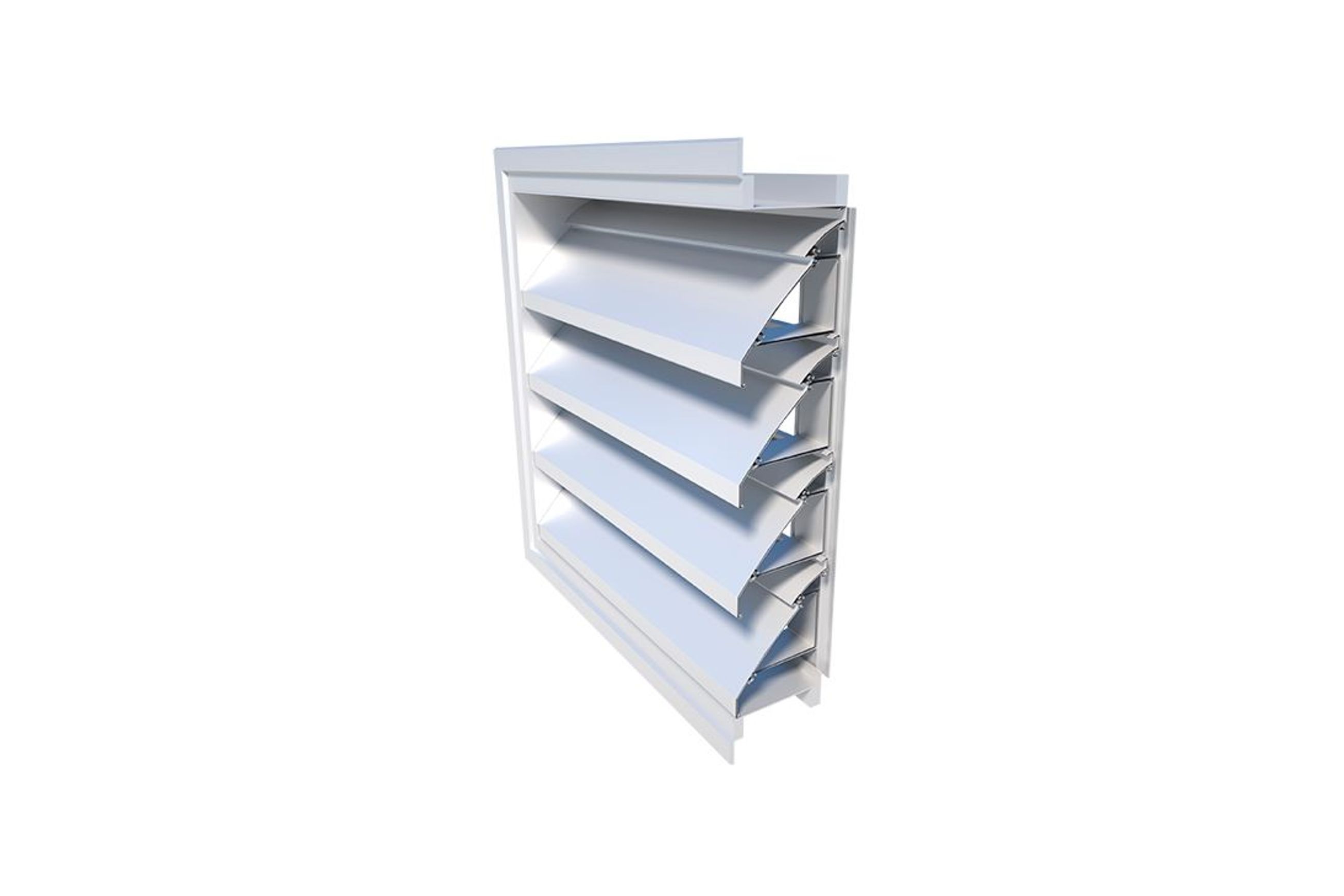 OHL-KD100 100mm Knockdown Weather Louver