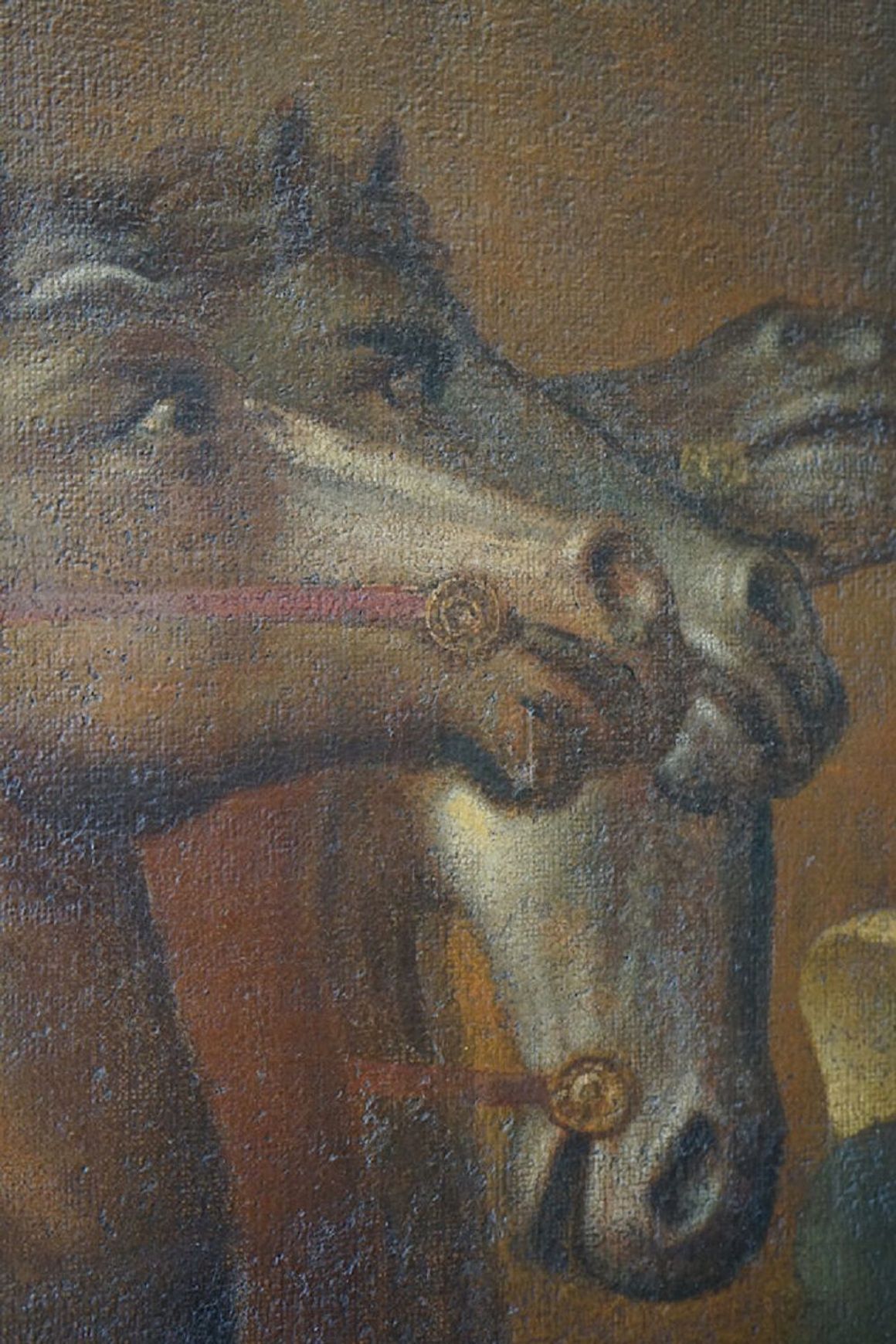 Large Italian Antique Oil Painting of Aurora & Apollo