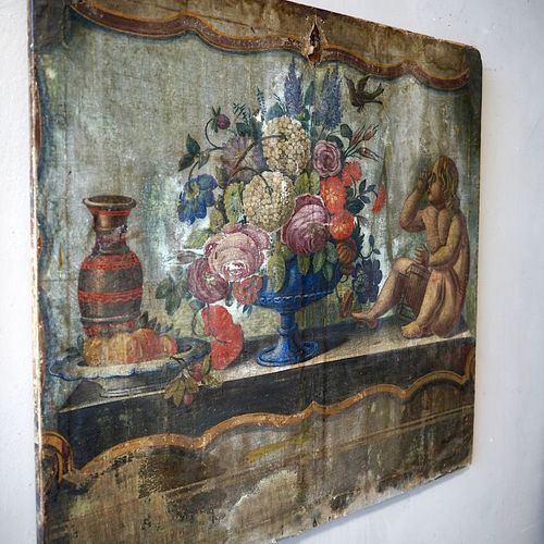 18th Century French Decorative Dessus-de-Porte Painting