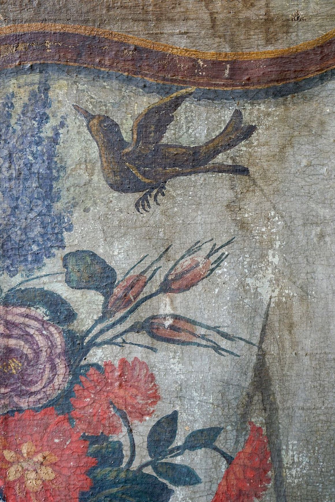 18th Century French Decorative Dessus-de-Porte Painting