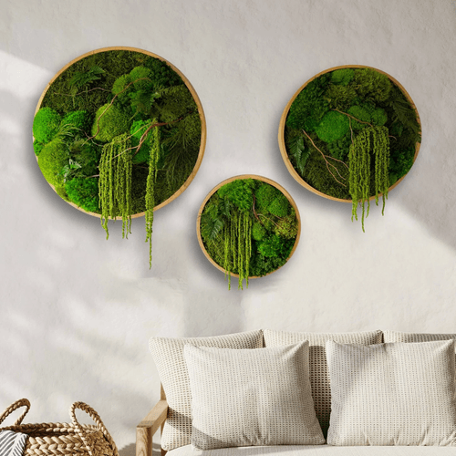 Round Moss Wall Art - Enchanted Forest