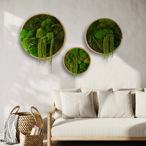 Round Moss Wall Art - Enchanted Forest