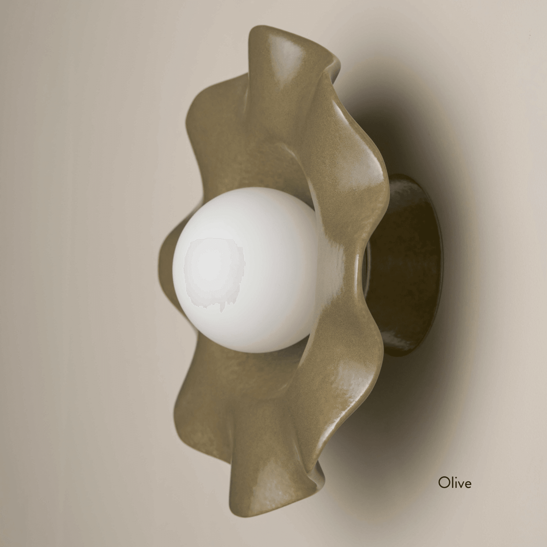 Ceramic Wall Pearl Sconce Light