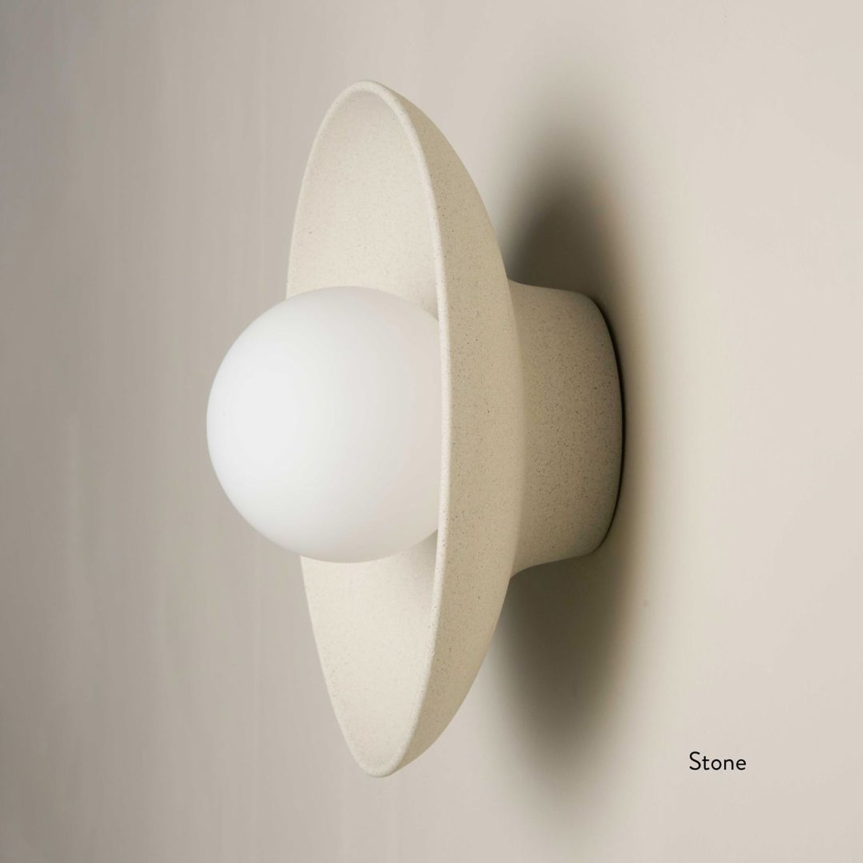 Ceramic Wall Dish Sconce Light