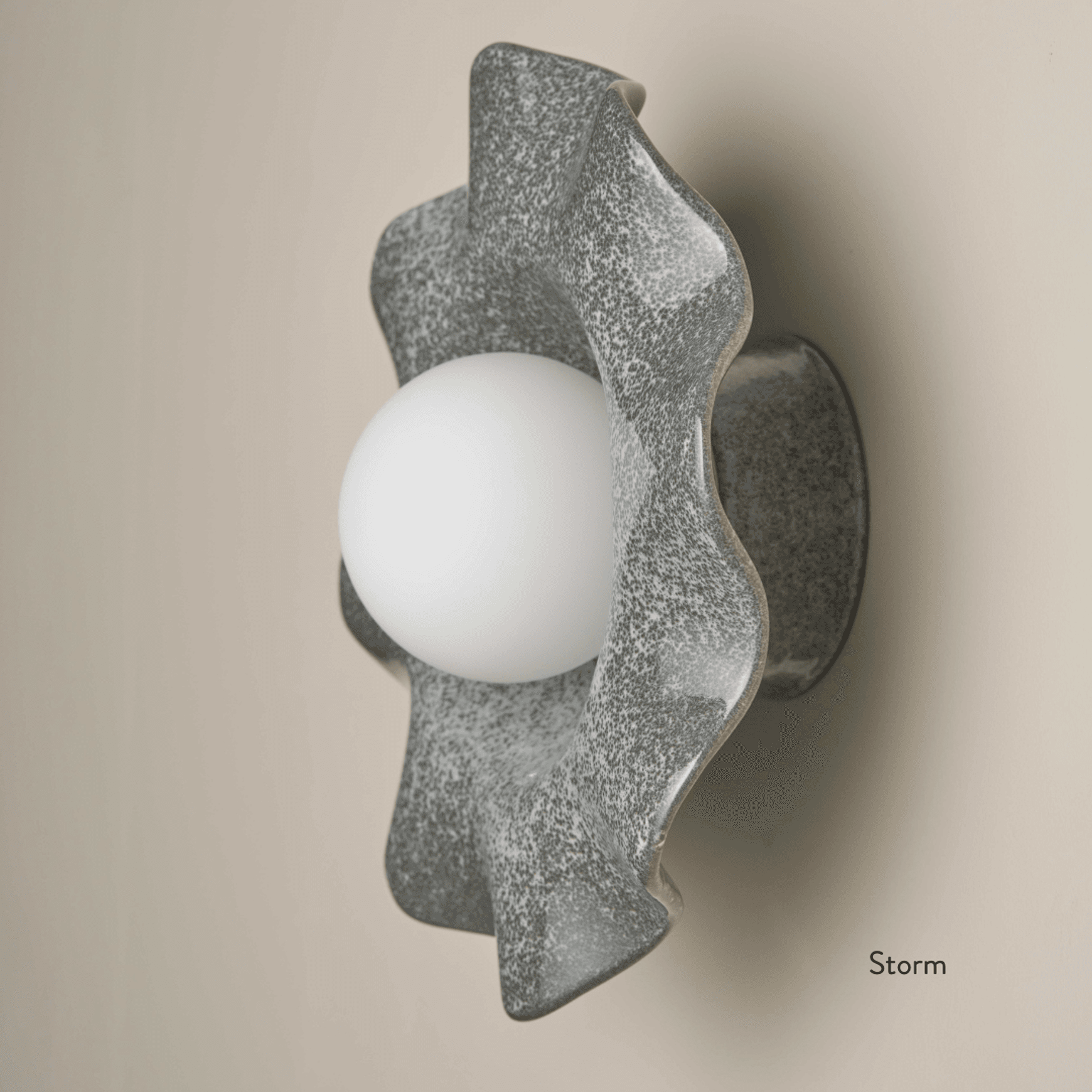 Ceramic Wall Pearl Sconce Light