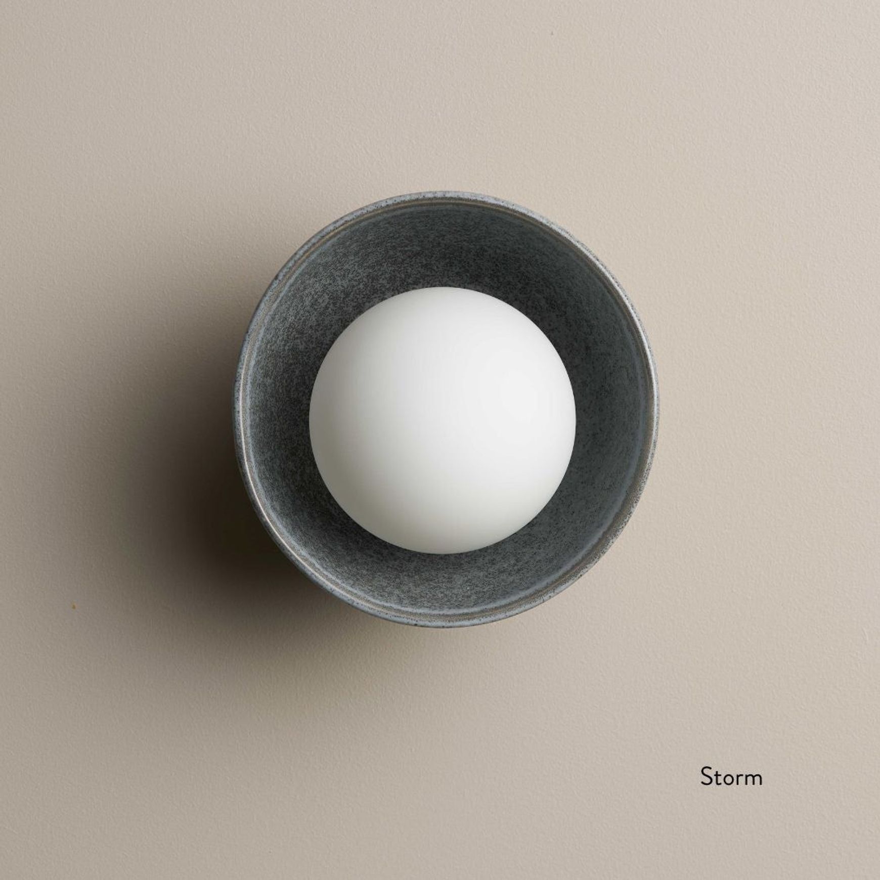 Ceramic Wall Bowl Sconce Light