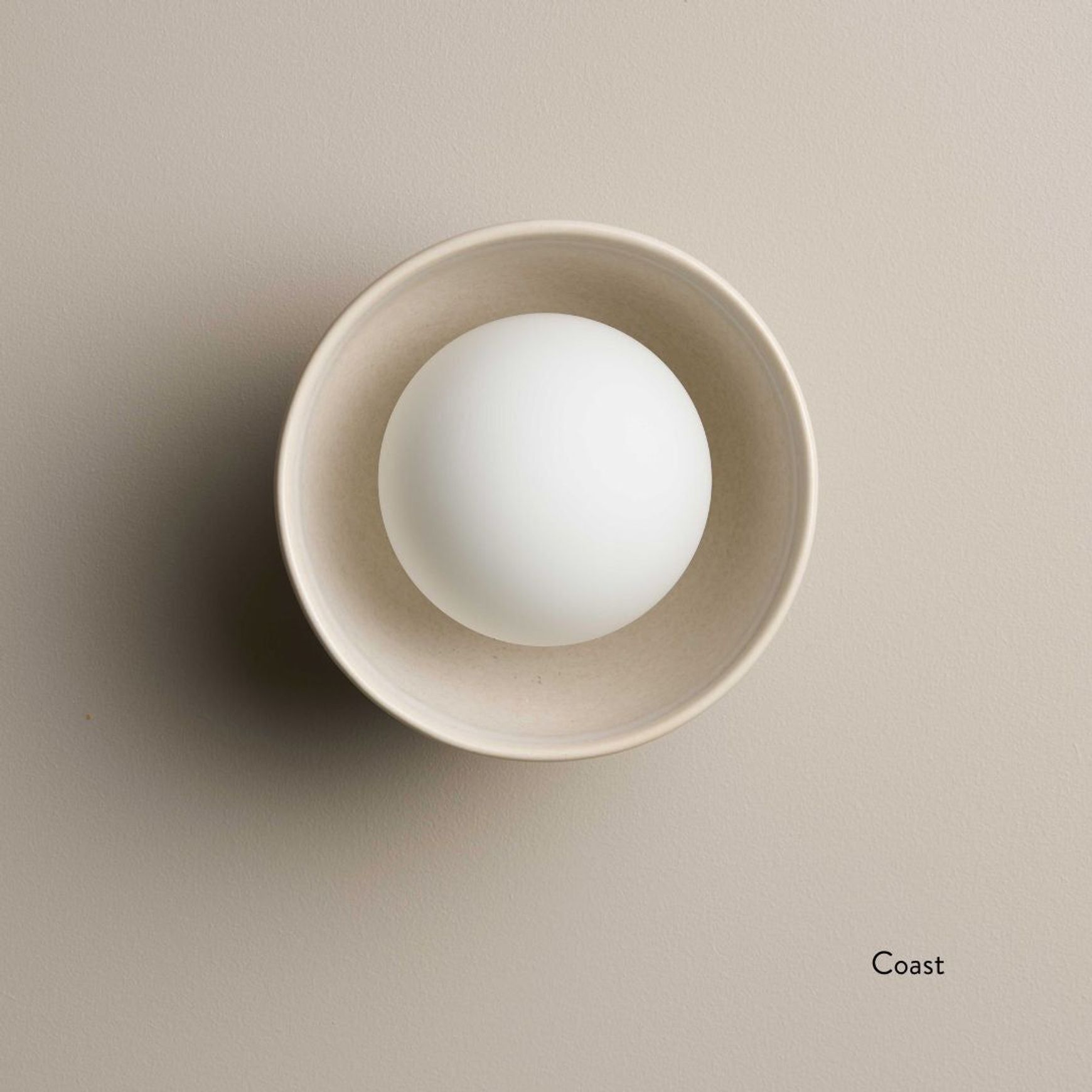 Ceramic Wall Bowl Sconce Light