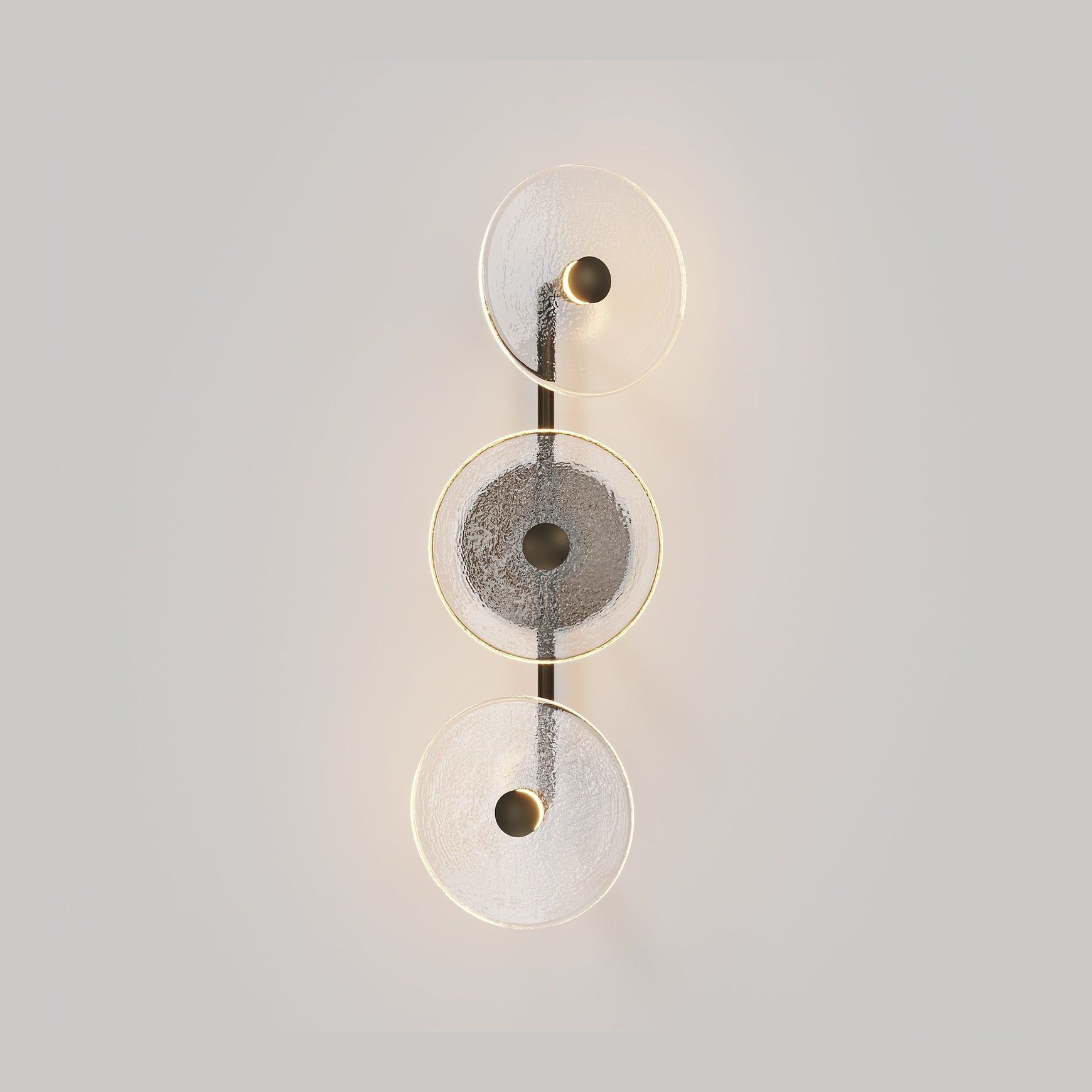 Coral Trio Rod Wall Light - (Off-Centered)