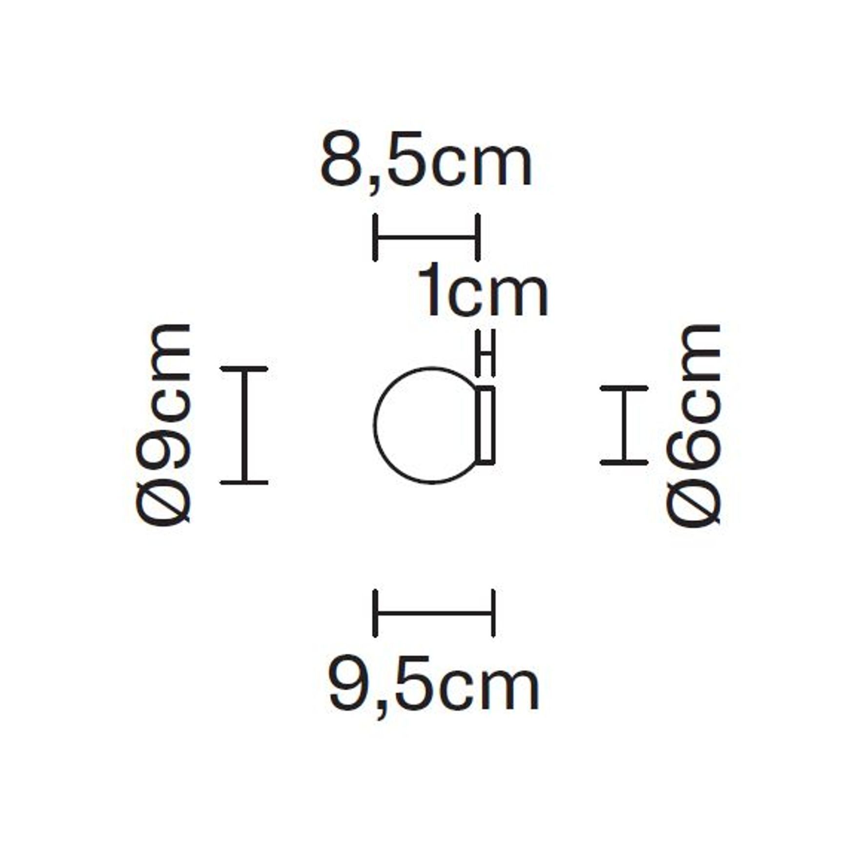 Lumi Sfera 9cm | Wall Light