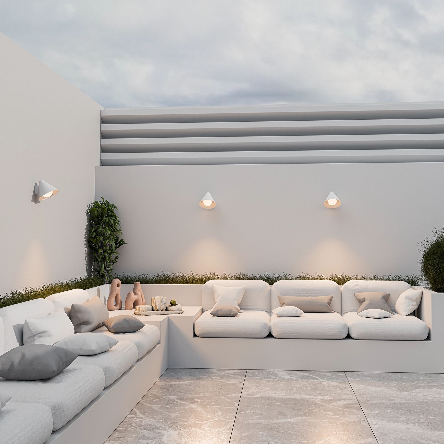 Becard Aluminium Exterior Wall Light