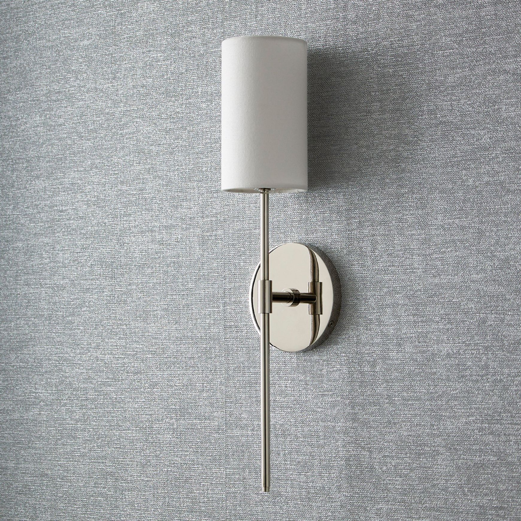 Haven 1 Light Wall Light in Polished Nickel