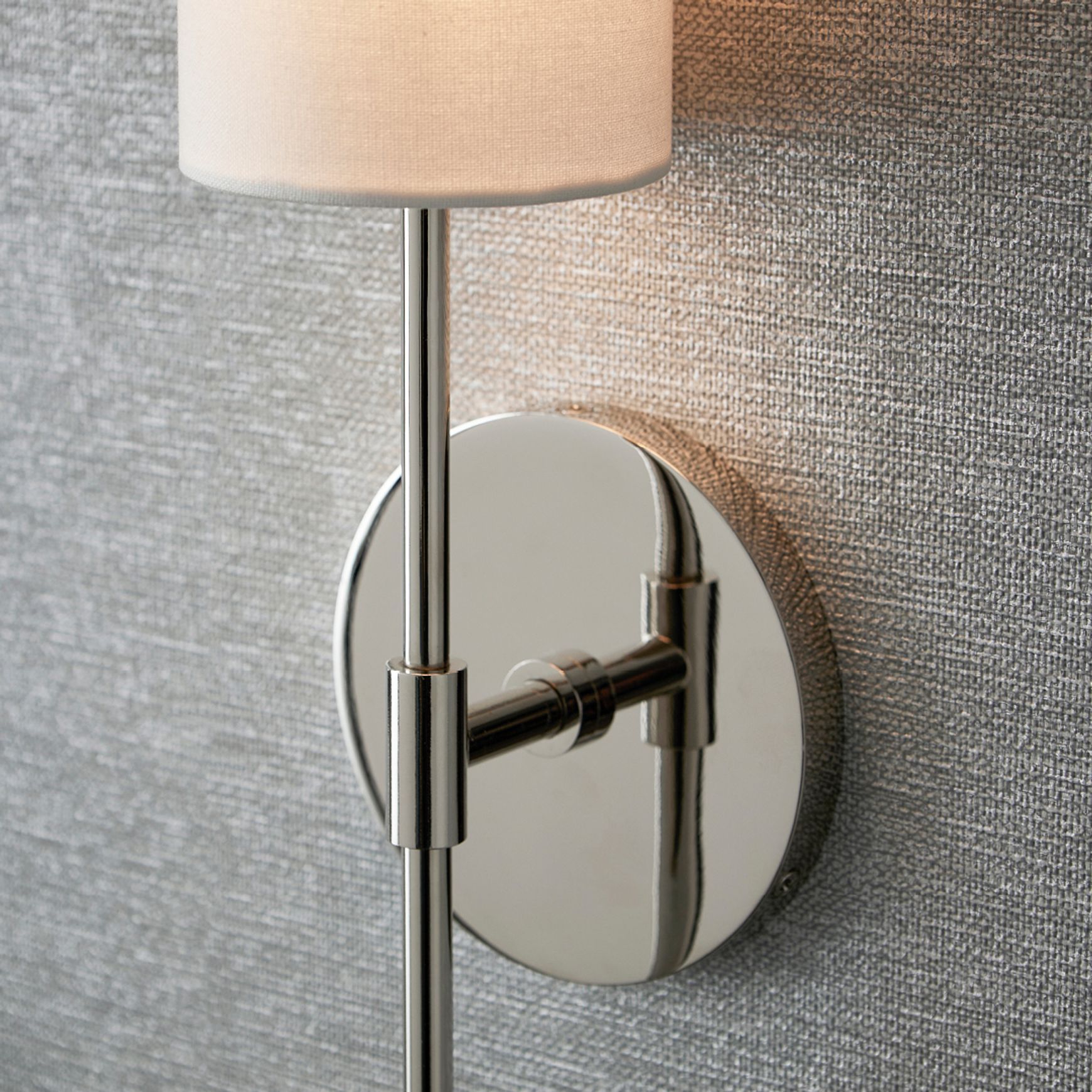 Haven 1 Light Wall Light in Polished Nickel