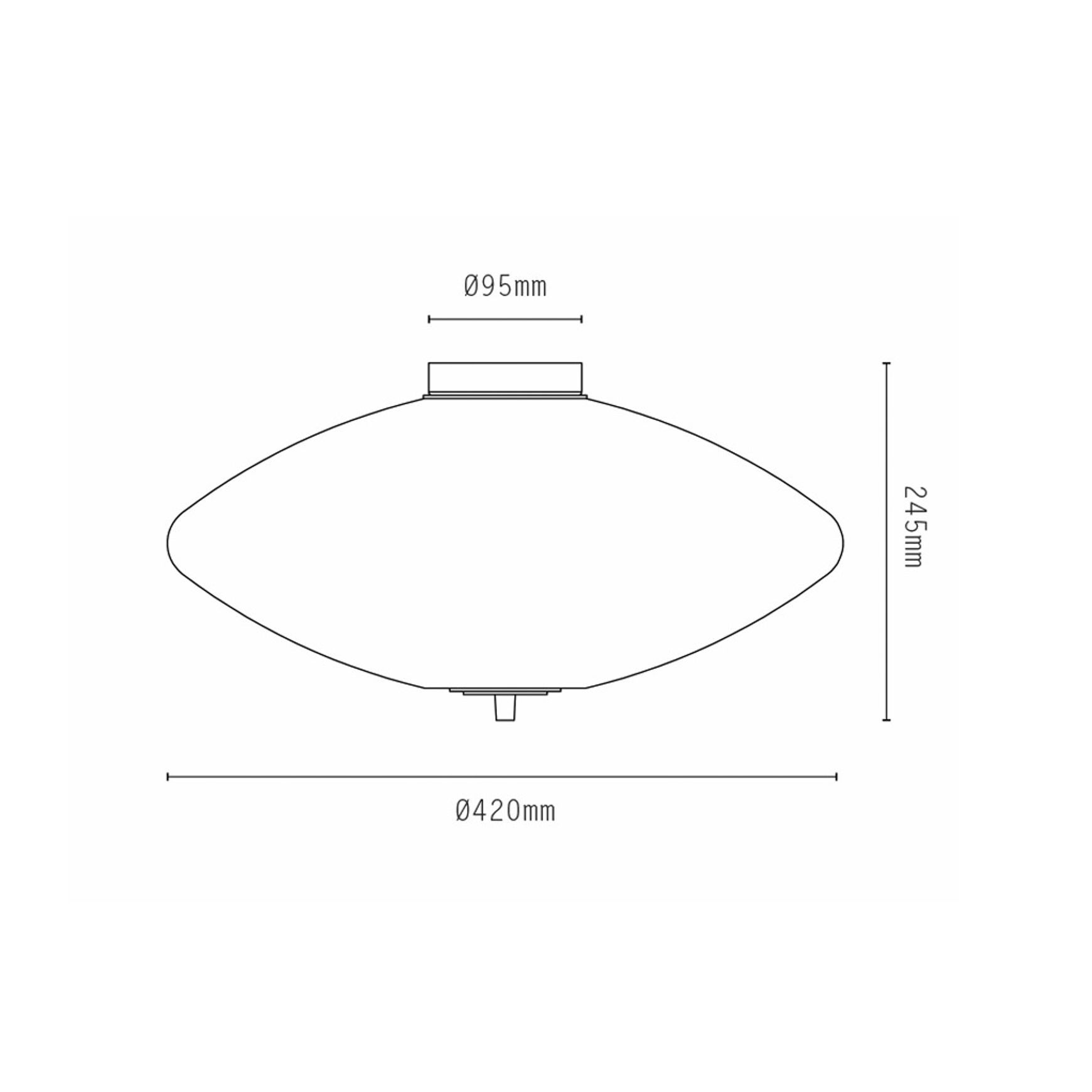 Nova Wide Ceiling Light