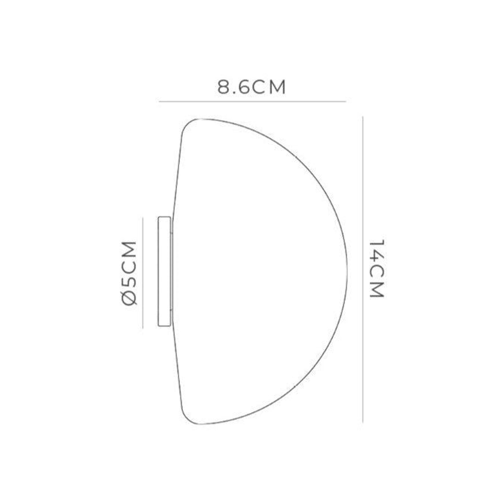 Orb Dome Mirror Wall Light