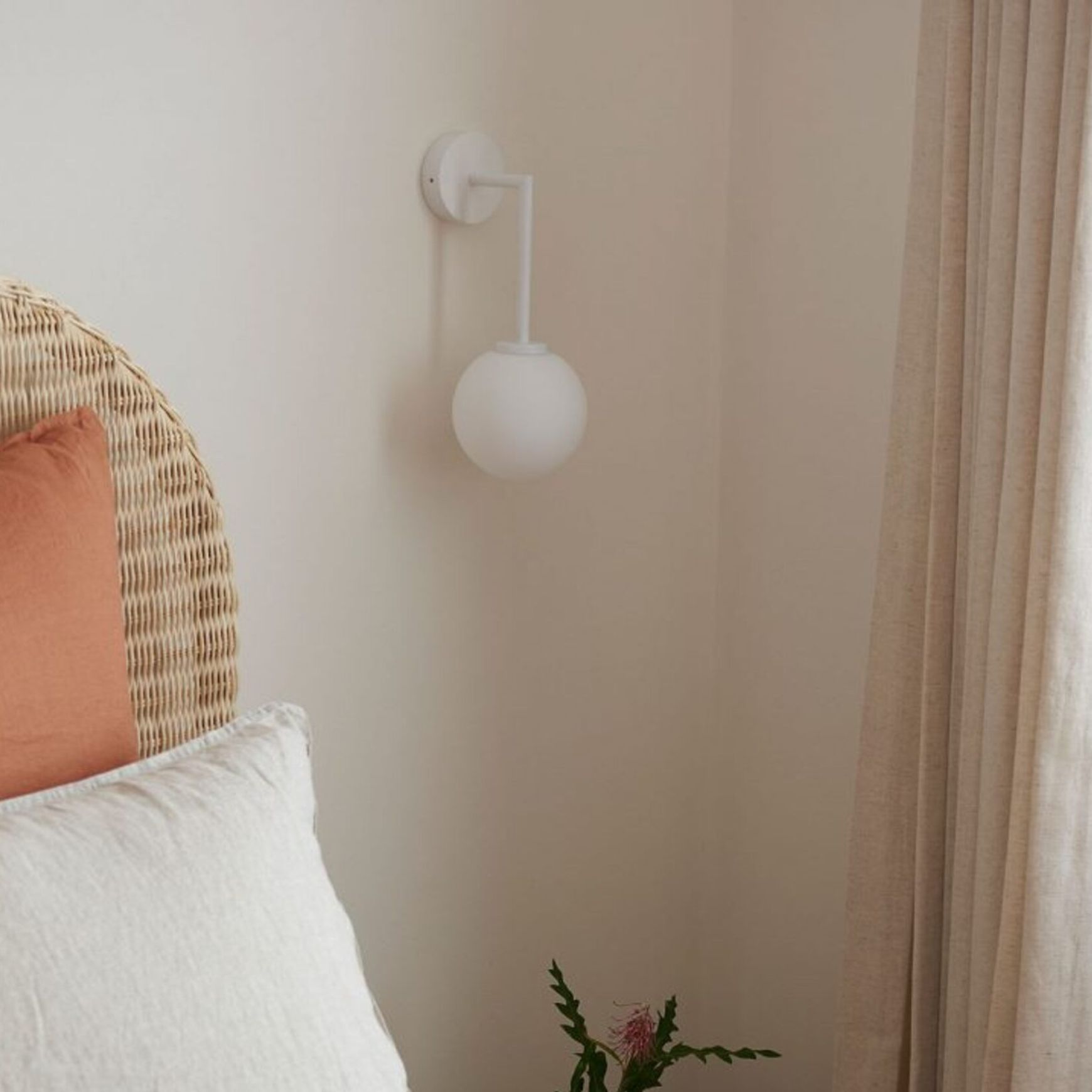 Orb Long Arm Wall Light