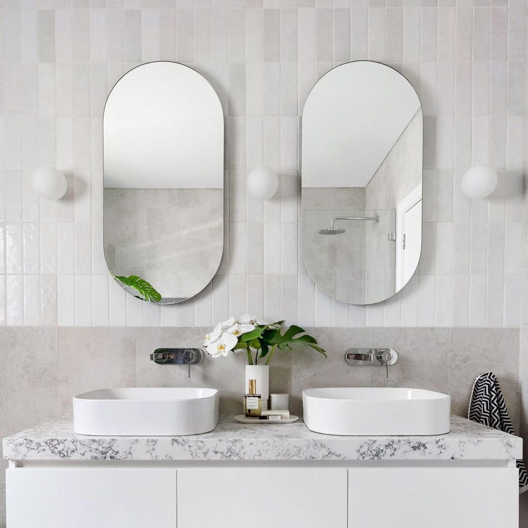 Orb Mirror Wall Light