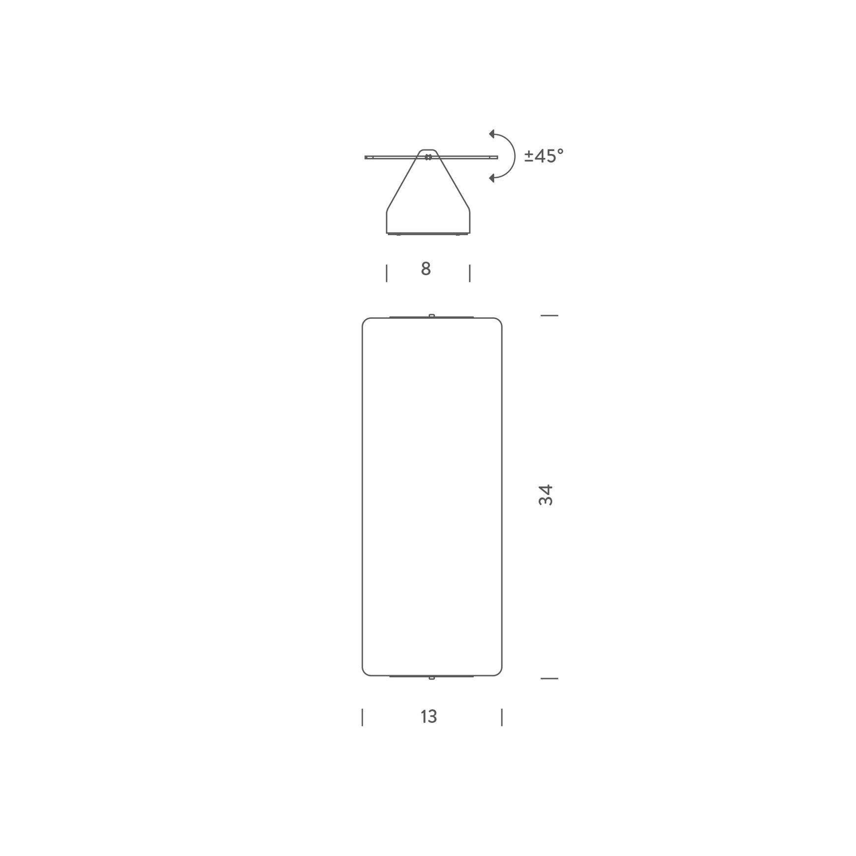 Applique à Volet Pivotant Wall Light