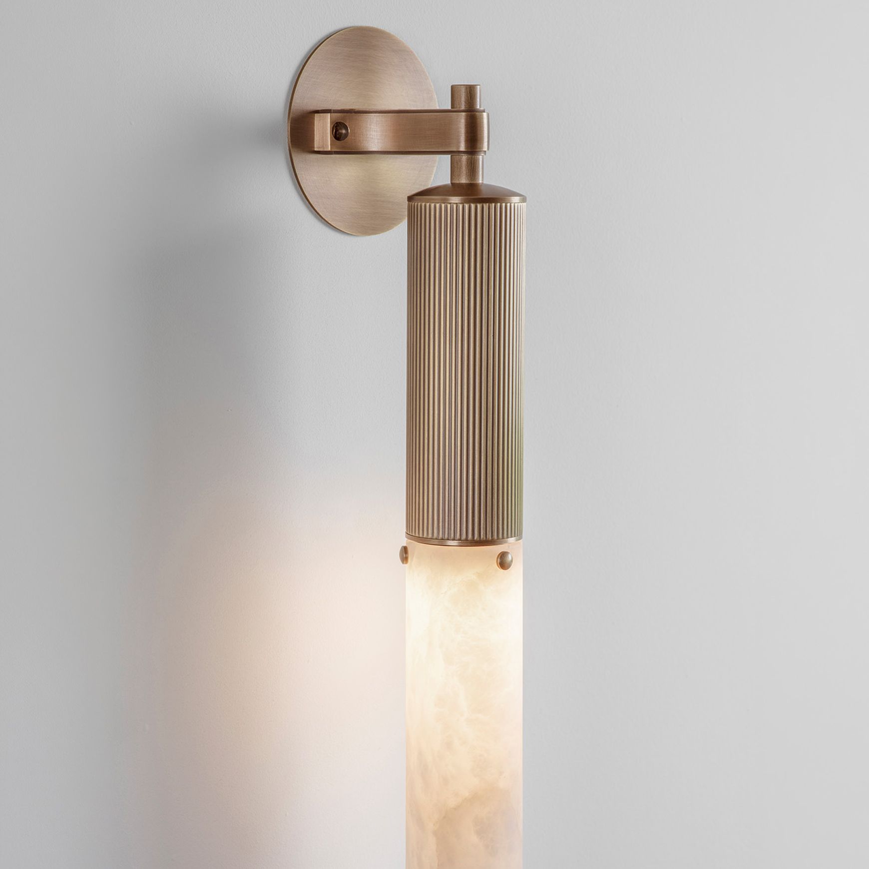 Flume Alabaster Wall Light