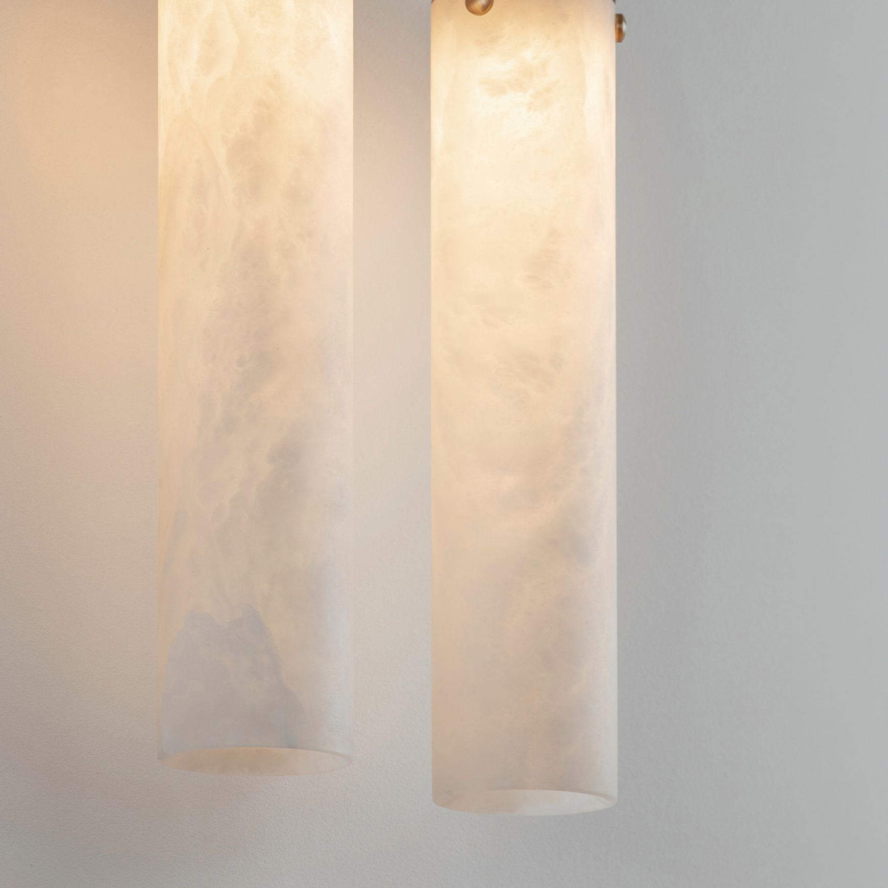 Flume Alabaster Double Wall Light