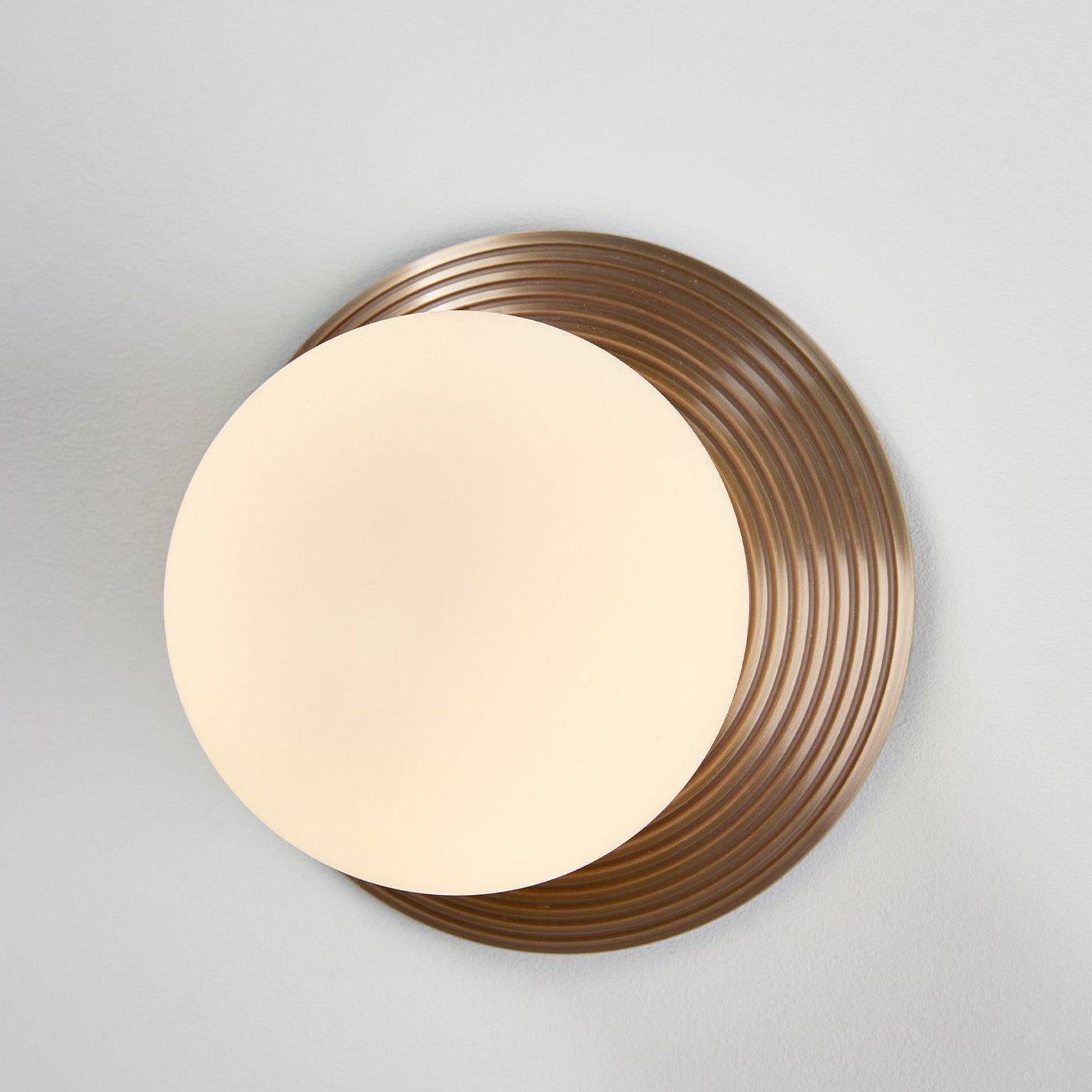Orbit Brass Wall Light