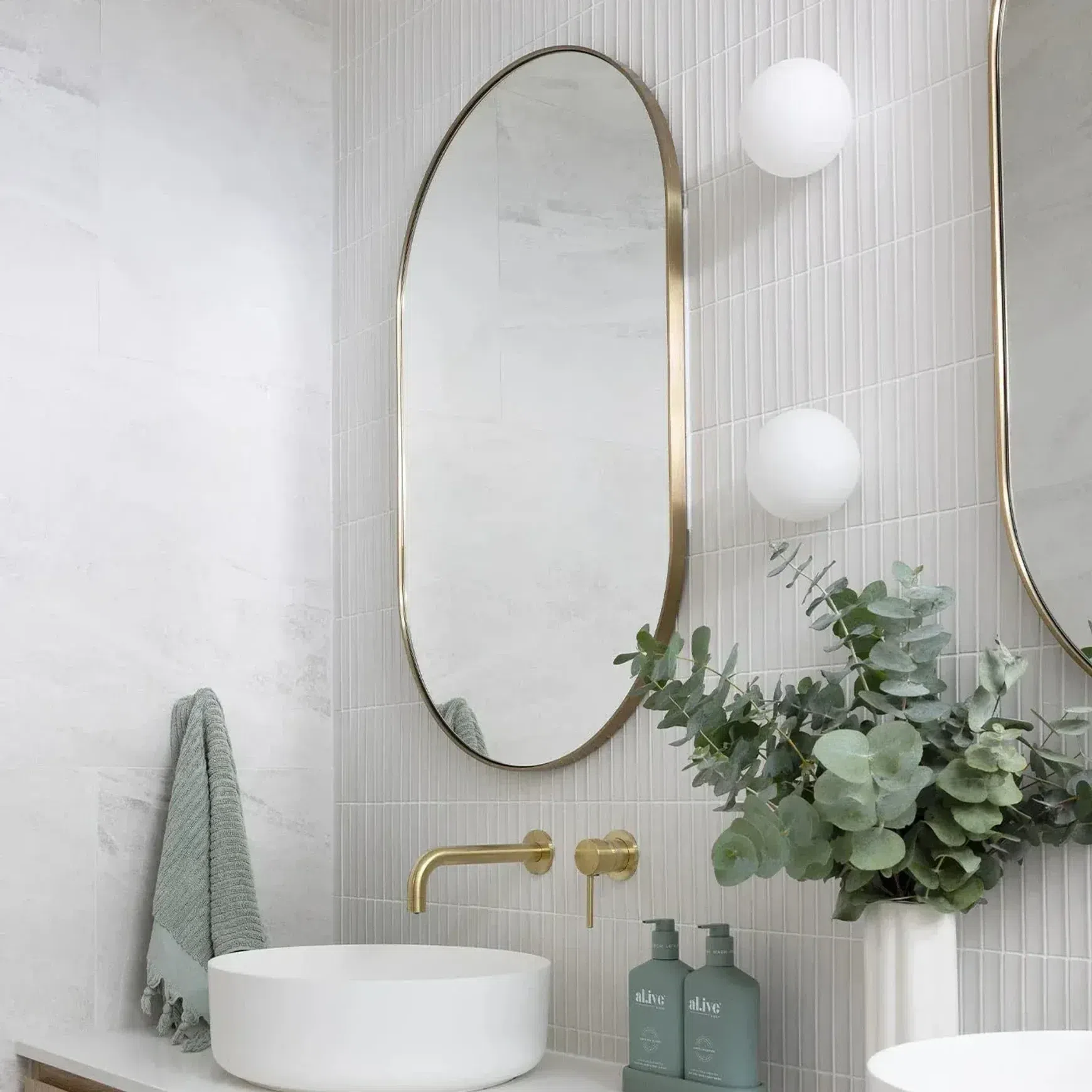 Orb Mirror Wall Light