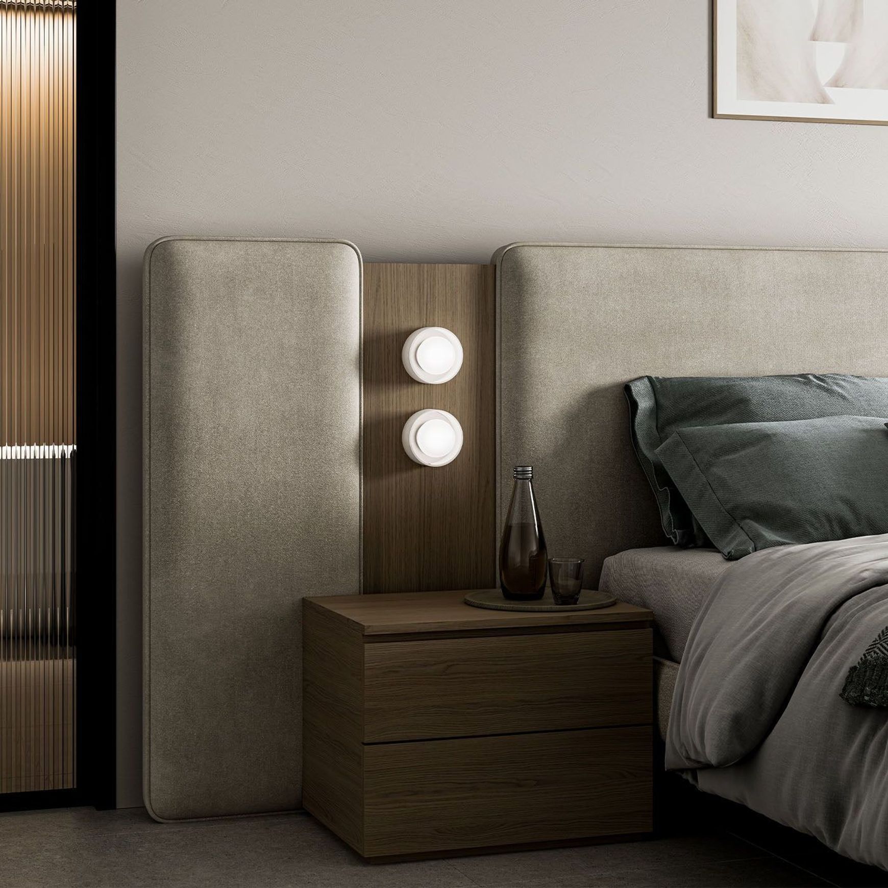 Orb Sur Ribbed Wall Light
