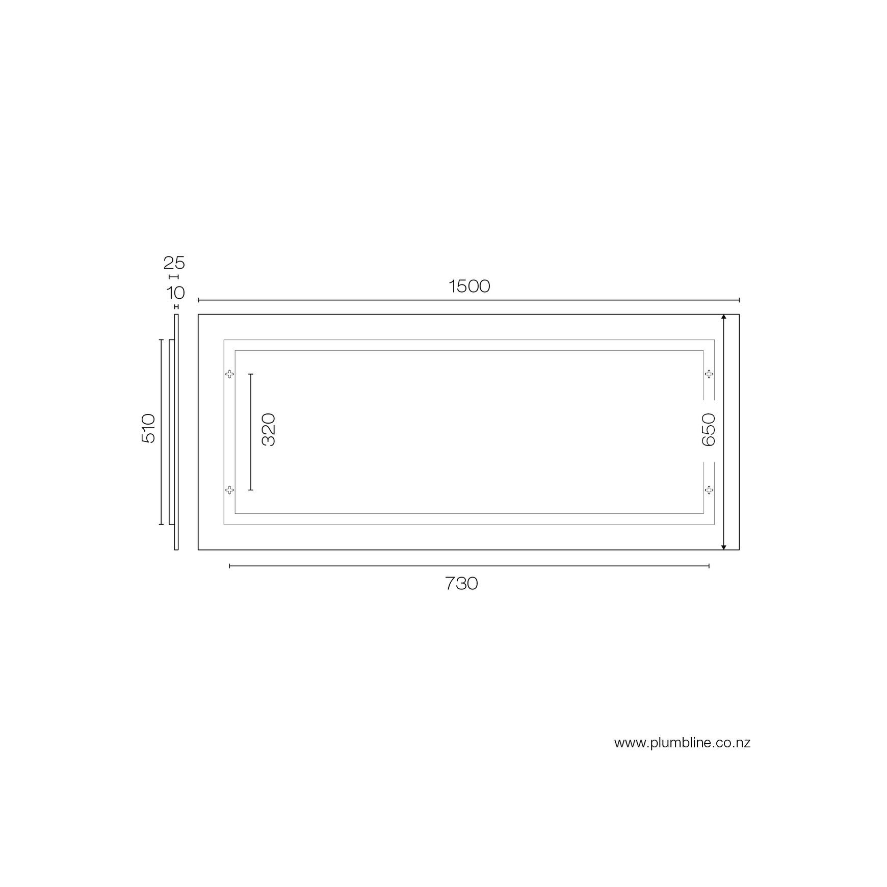 Frame Rectangle Wall Mirror