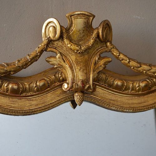 French Antique Louis Philippe Gilded Mirror