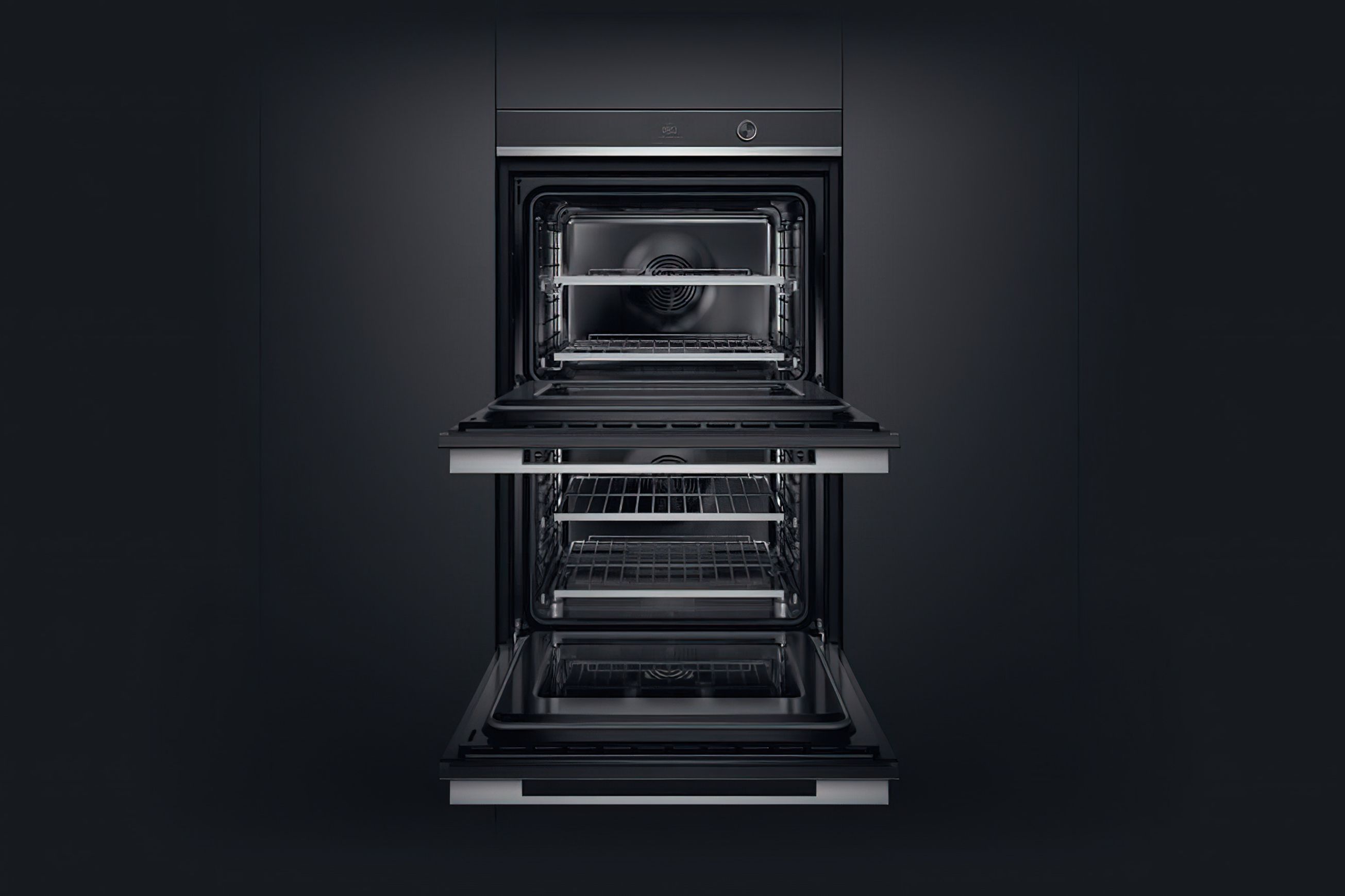 F&P Double Oven, 76cm, 17 Function, Self-cleaning