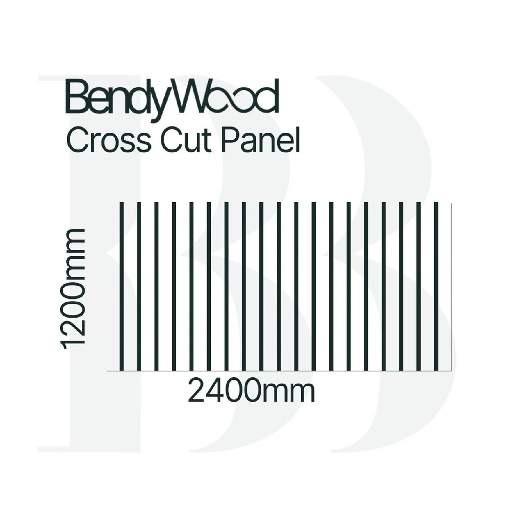BendyWood Half Round 20 Primed - Cross Cut