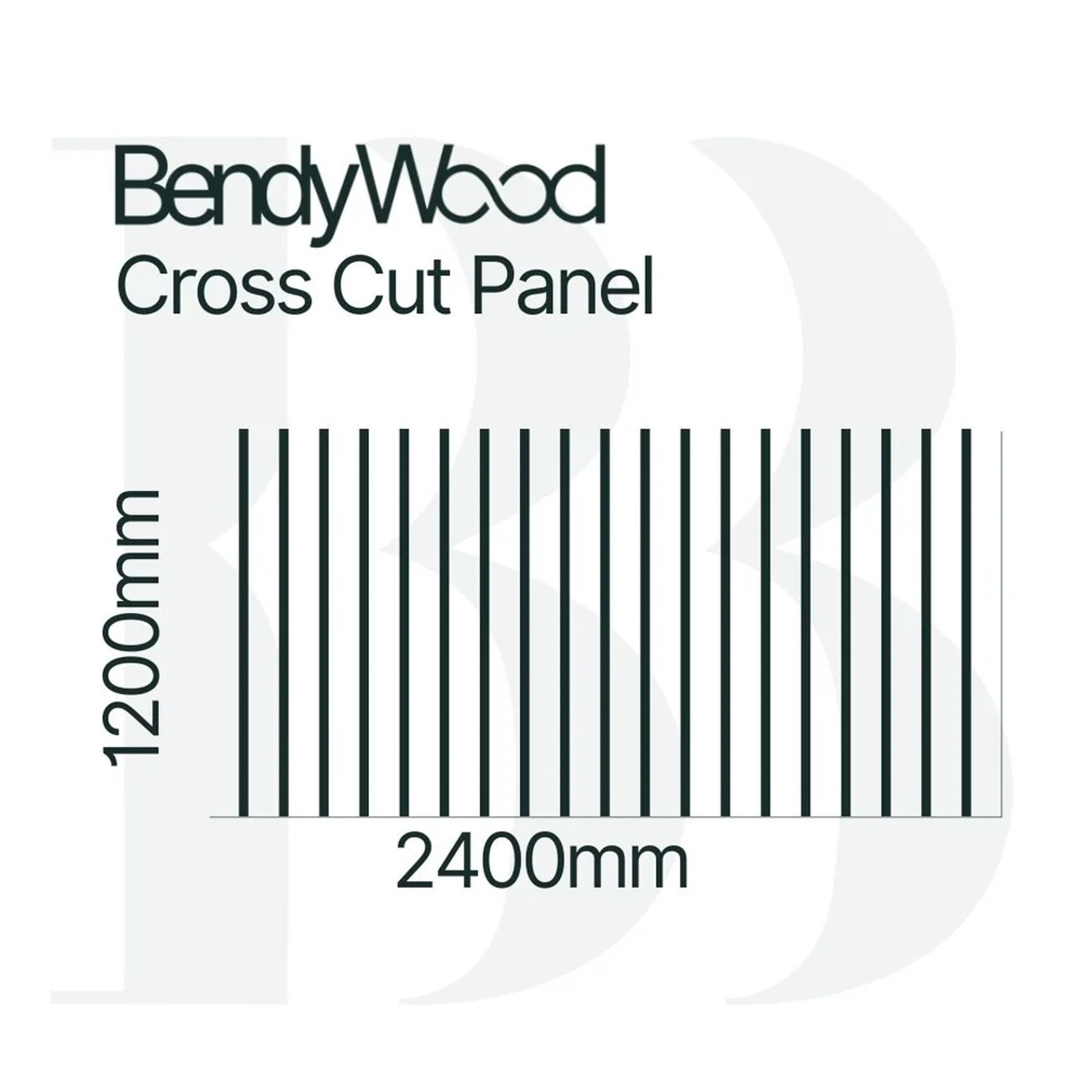 BendyWood Scallop 30 Primed - Cross Cut