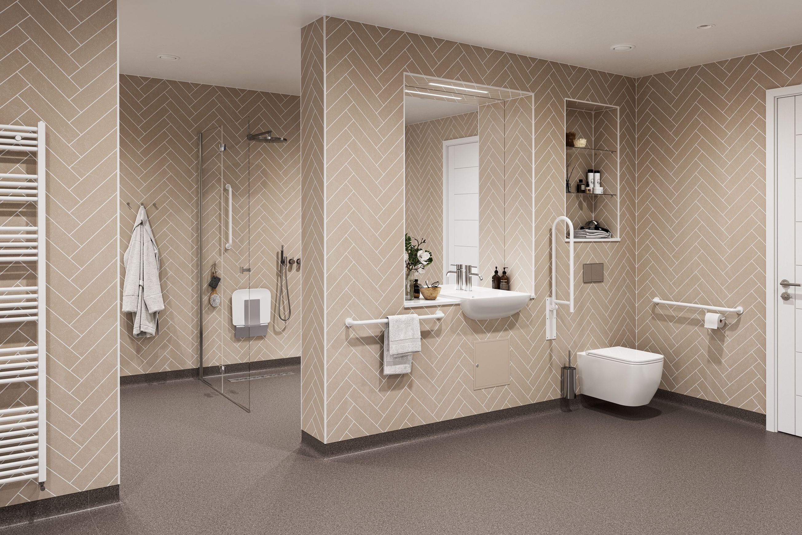 Altro Tegulis™ Tile-Effect Wall Panels