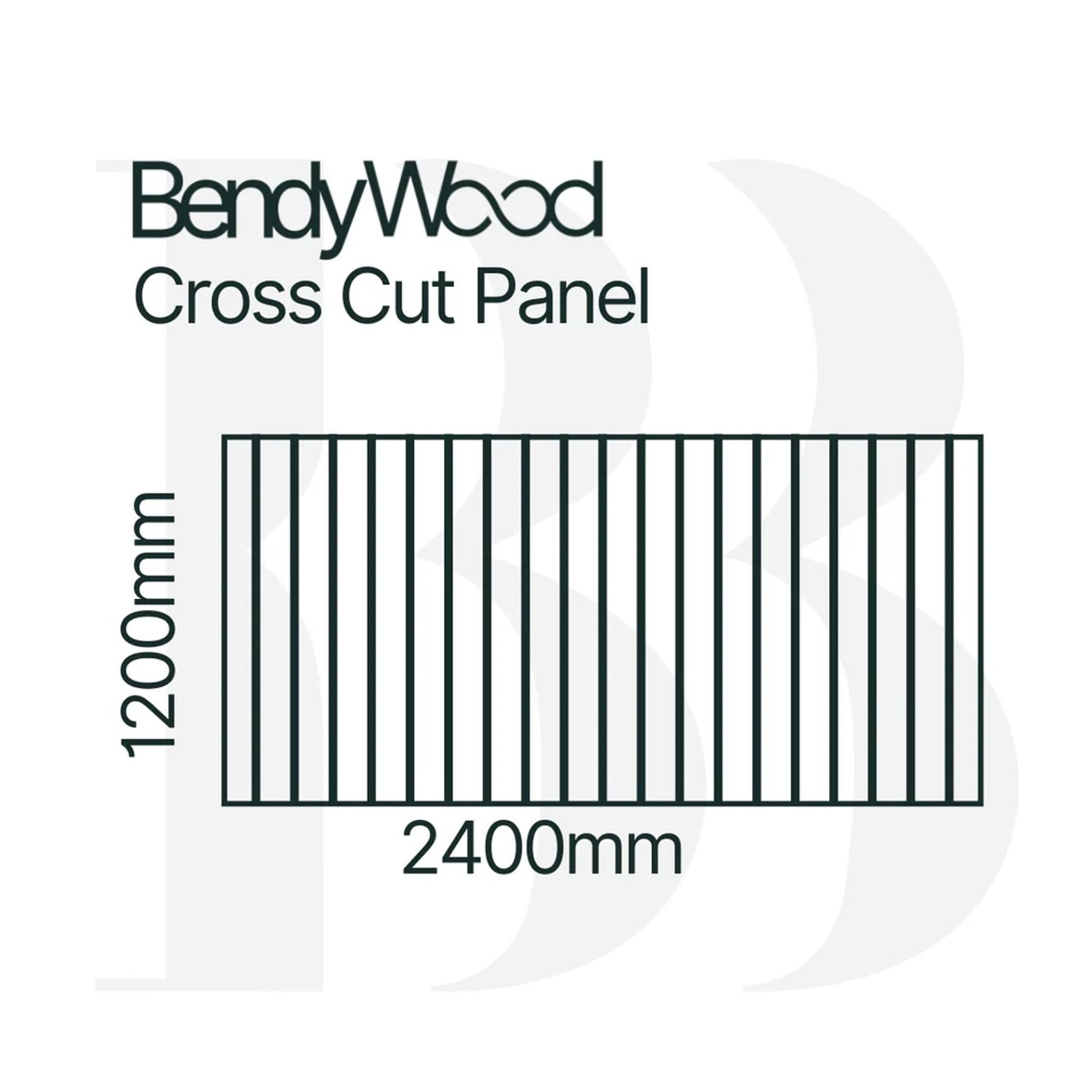 BendyWood Half Round 30 Primed - Cross Cut
