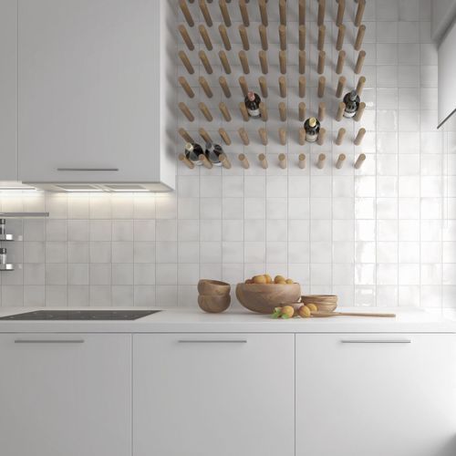 Marlowe White Gloss Wall Tile 100x100xmm