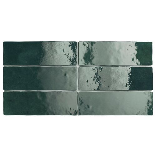 Artemis Moss Green Gloss Wall Tile 200x65x10mm