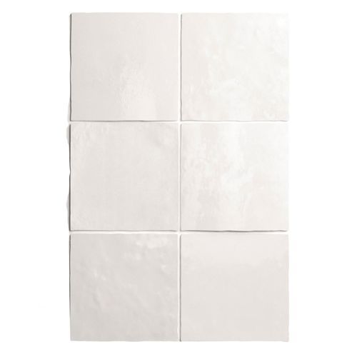 Artemis White Gloss Wall Tile 132x132x10mm