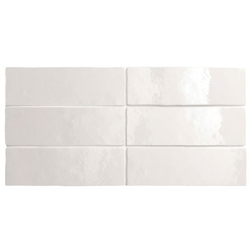 Artemis White Gloss Wall Tile 200x65x10mm