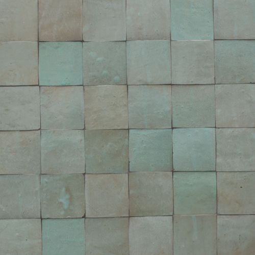 Moroccan Zelige Sage Terracotta 100x100x13mm