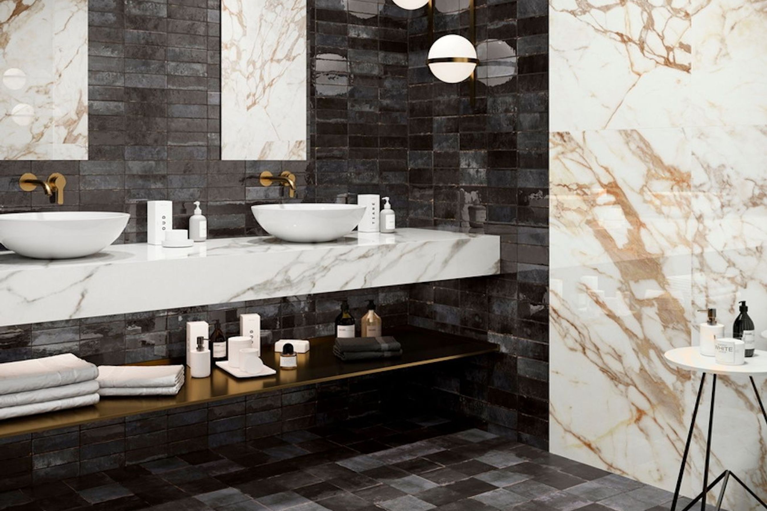 Tennessee Gloss Black Gloss Wall Tiles