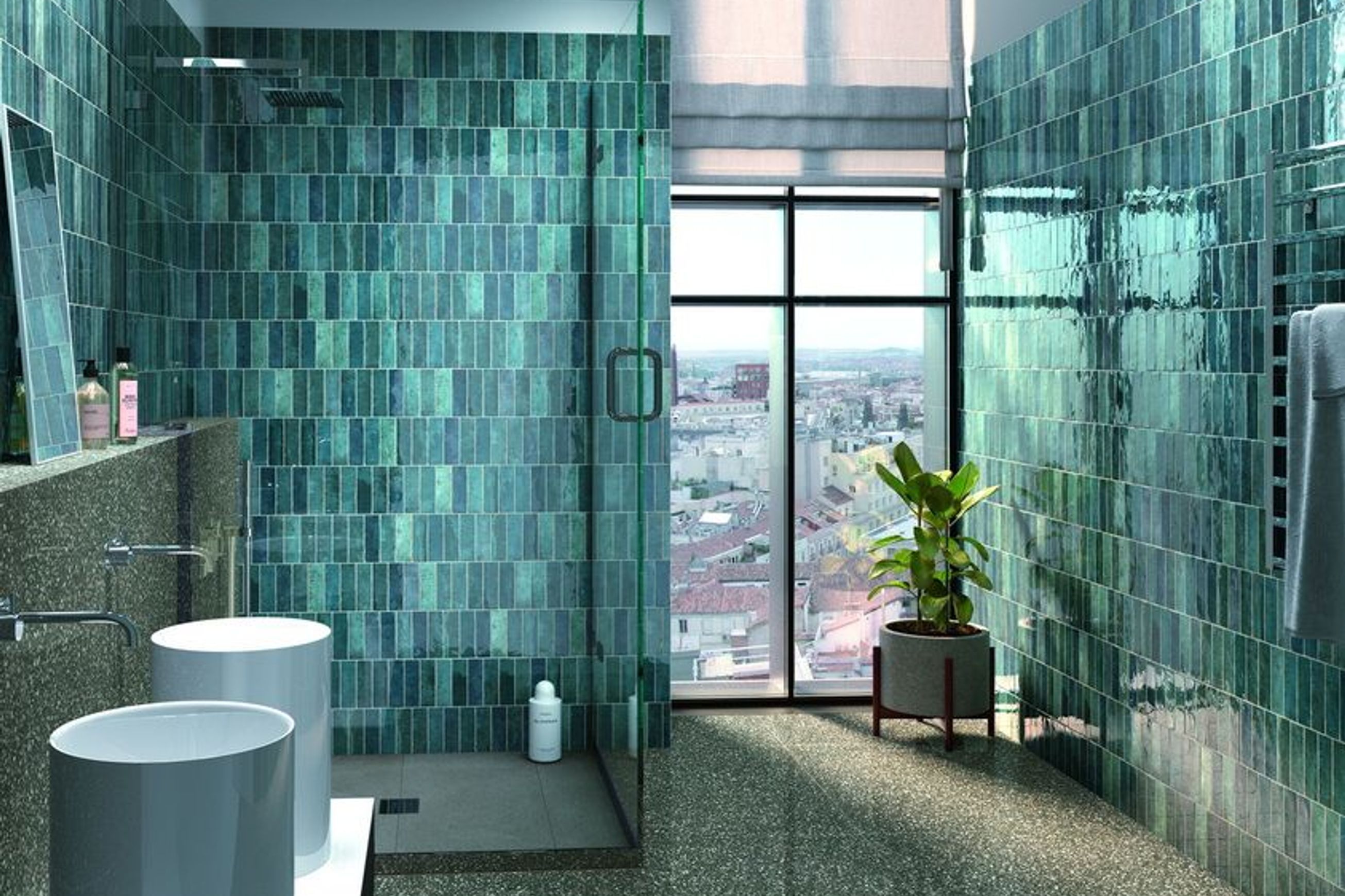 Tennessee Gloss Blue Gloss Wall Tiles