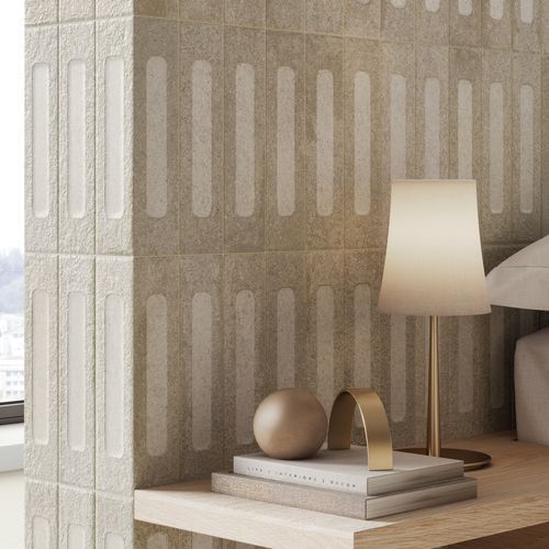 Cinder Brick Sand 3D | Perini Tiles