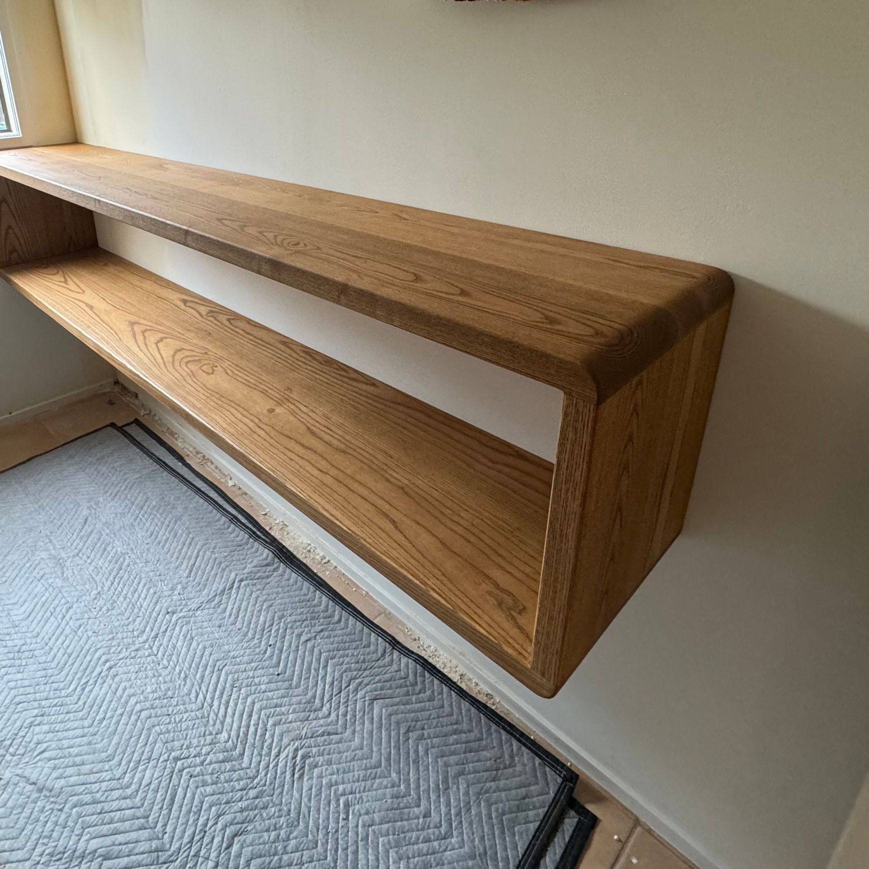 Bespoke Floating Wall Unit — American White Ash